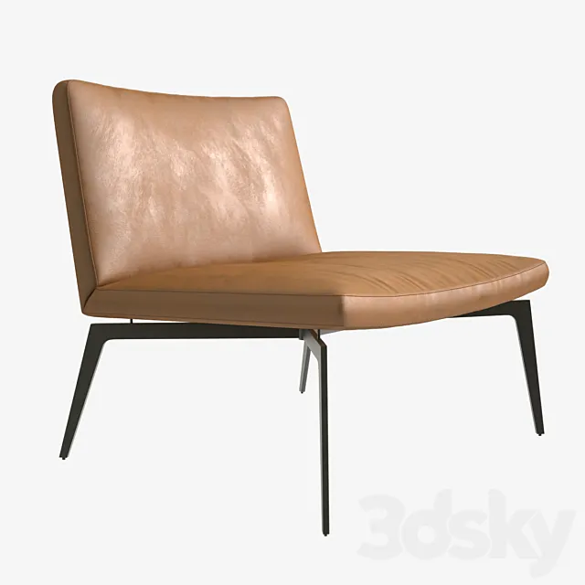 Armchair Alivar Flexa lounge chair h73 x w73 x d73. Art. PFX1 3D Model