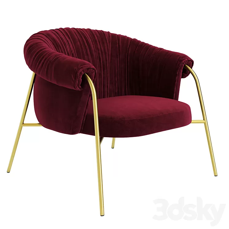 Armchair Alma Scala 3D Model