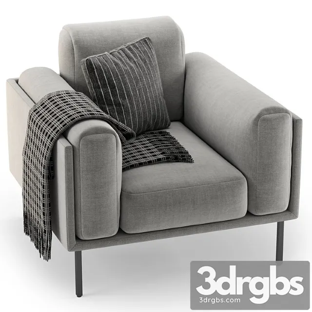 Armchair Amura Giorgio 3D Model Free