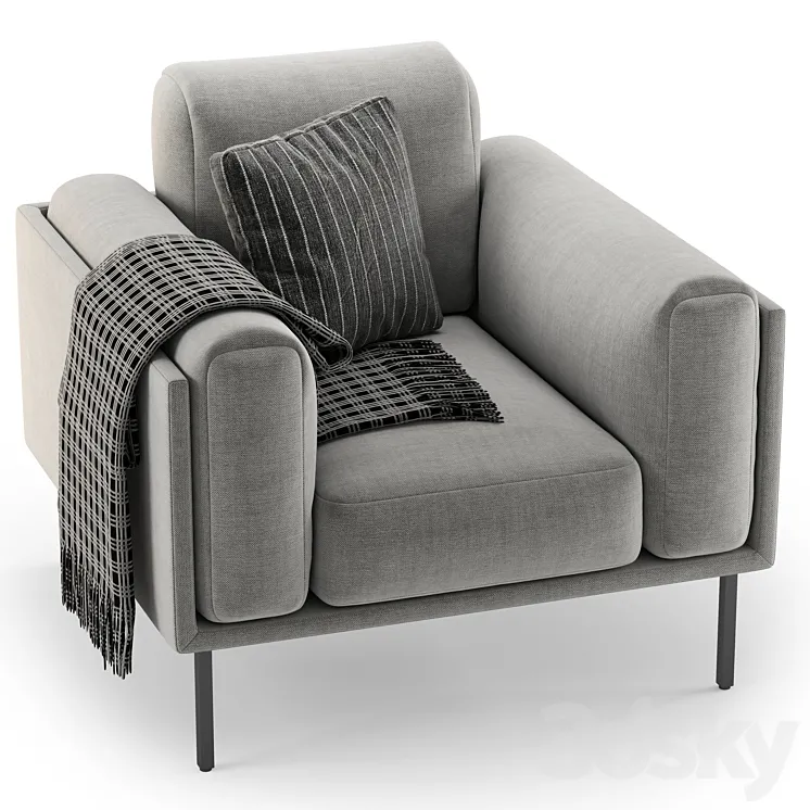 Armchair AMURA GIORGIO 3D Model Free