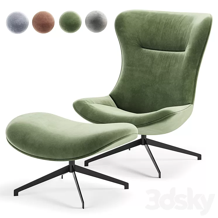 Armchair Amy 3D Model Free