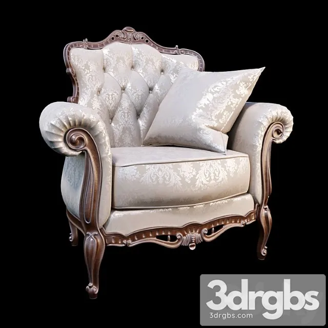 Armchair angelo cappellini austen 3D Model Free