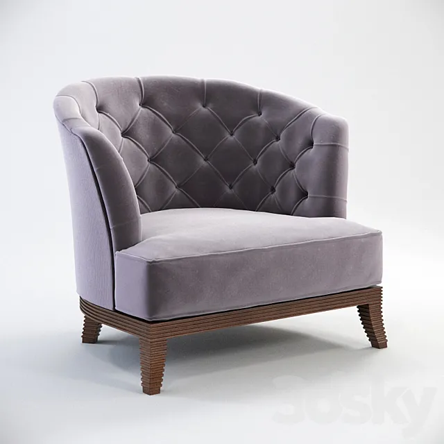Armchair ANGELO CAPPELLINI Parcifal 3DModel
