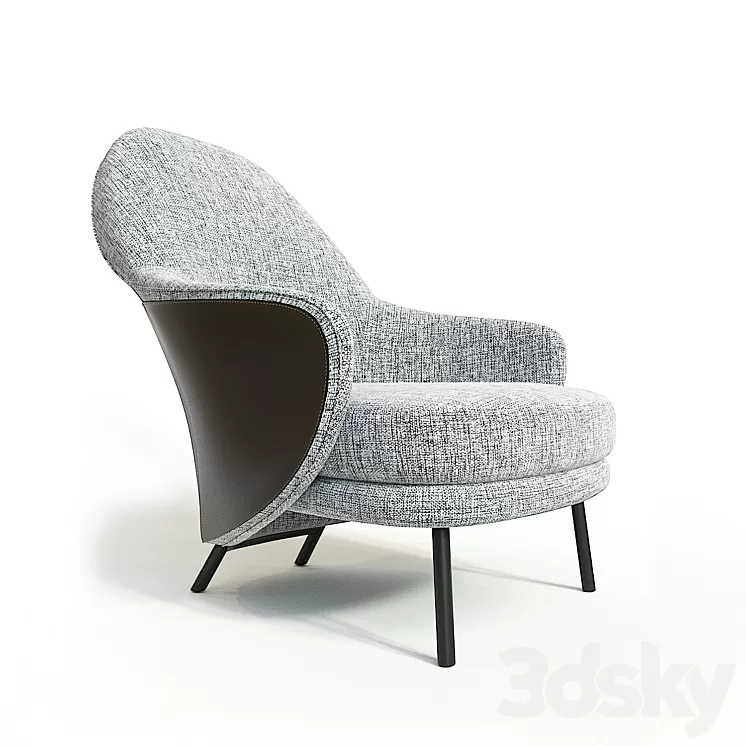Armchair Angie Minotti. 3D Model