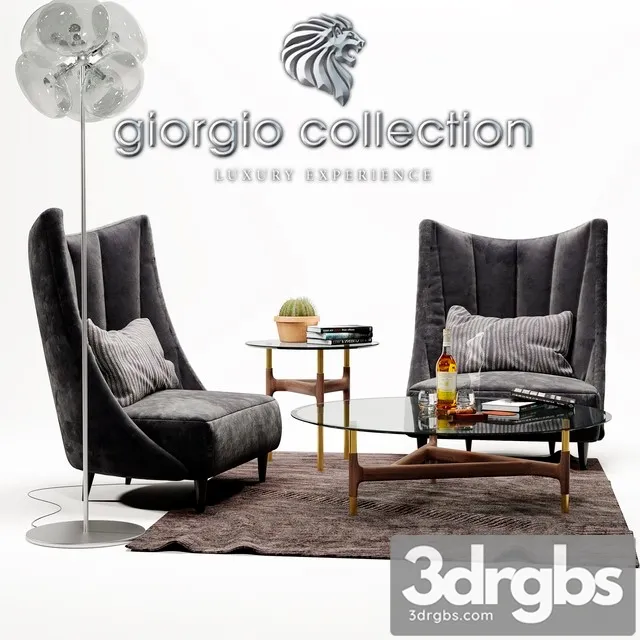 Armchair Anthea Giorgio Collection 3D Model Free