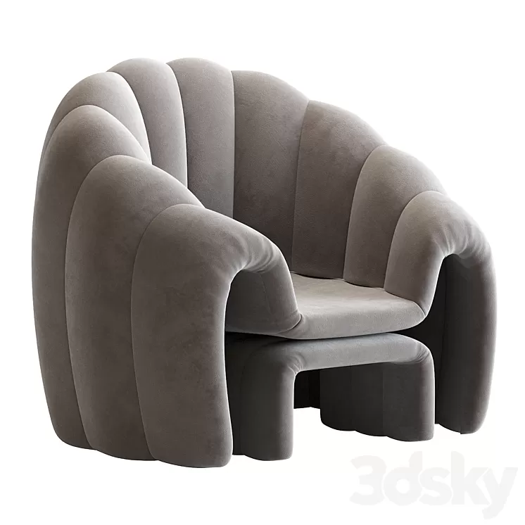 Armchair Art. Shell 3D Model
