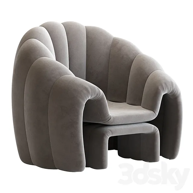 Armchair Art. Shell 3DModel