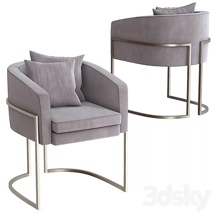 Armchair Artdeco 3D Model