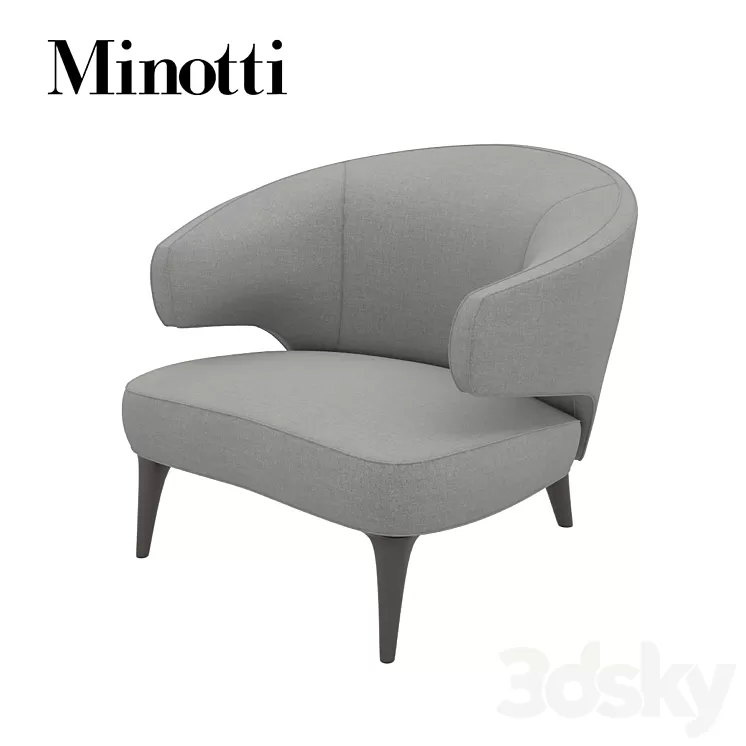 ARMCHAIR ASTON MINOTTI 3D Model