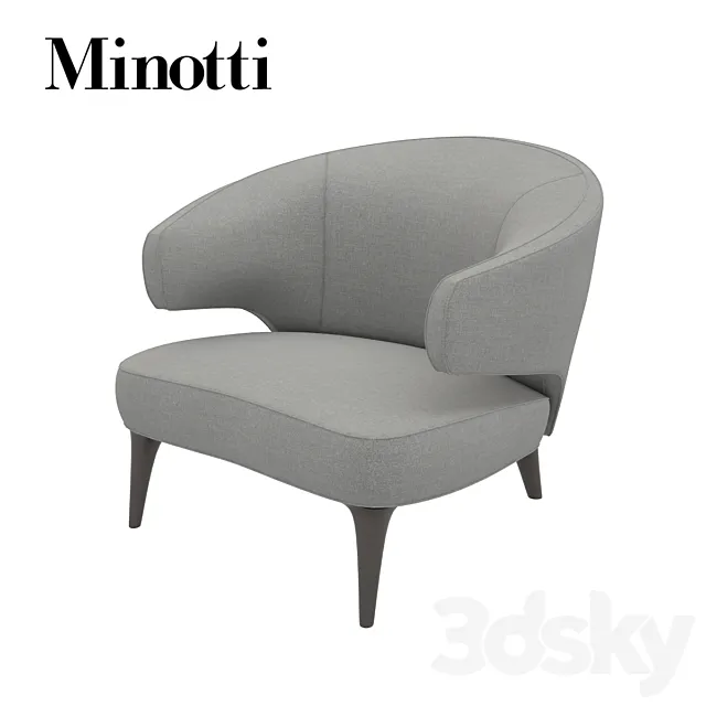 ARMCHAIR ASTON MINOTTI 3DModel
