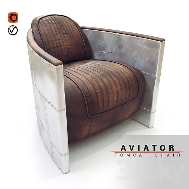 Armchair Aviator Tomcat chair 3DModel