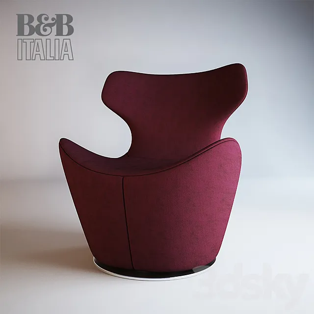Armchair B & B Italia Piccolo Papilio 3D Model