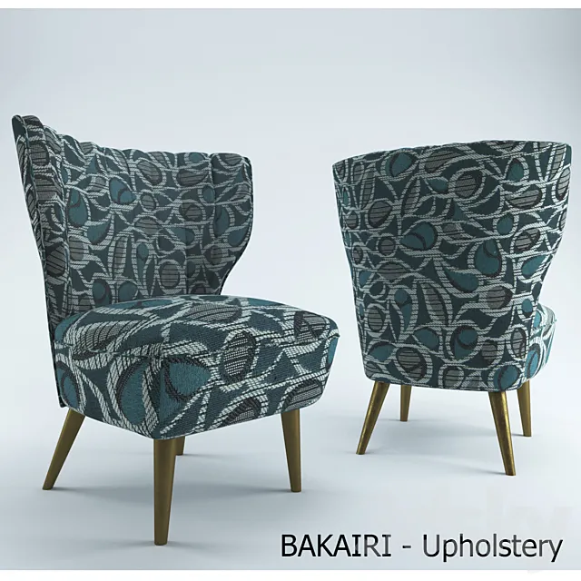Armchair BAKAIRI - Upholstery 3D Model
