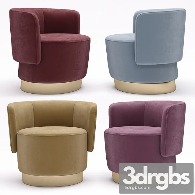 Armchair baxter anais 3D Model Free