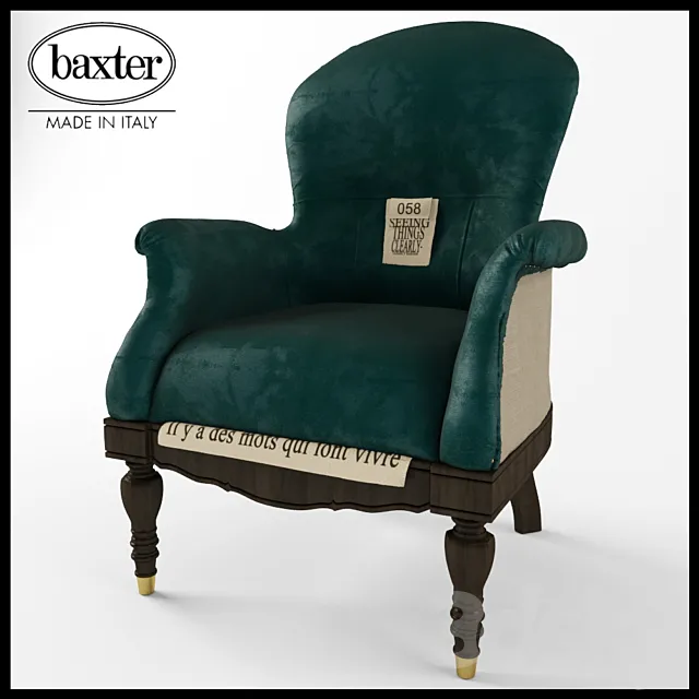 Armchair Baxter Ona 3D Model