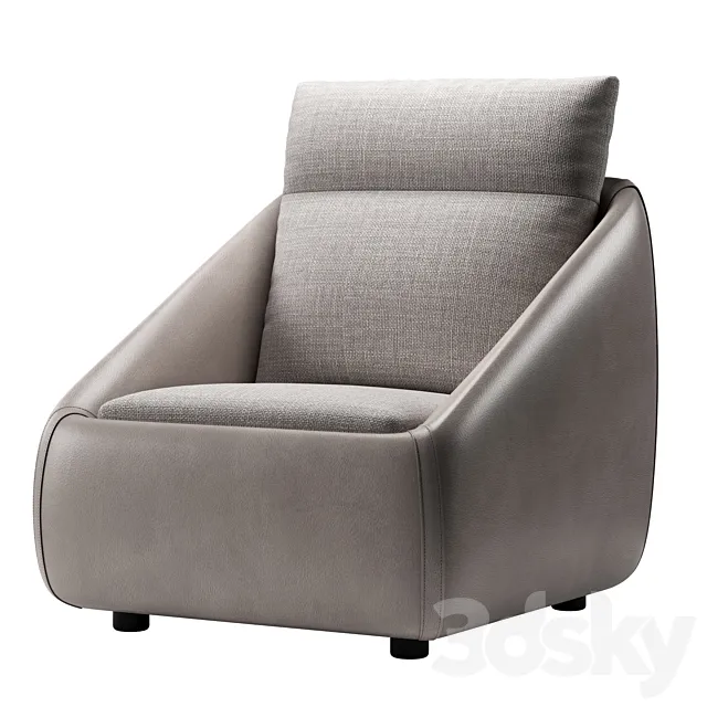 Armchair BEND by DITRE ITALIA 3D Model