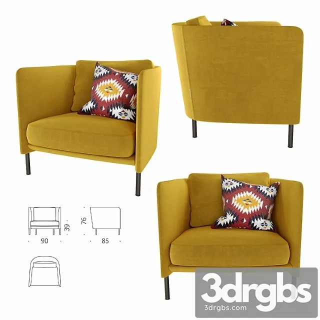 Armchair blendy depadova armchair 3D Model Free