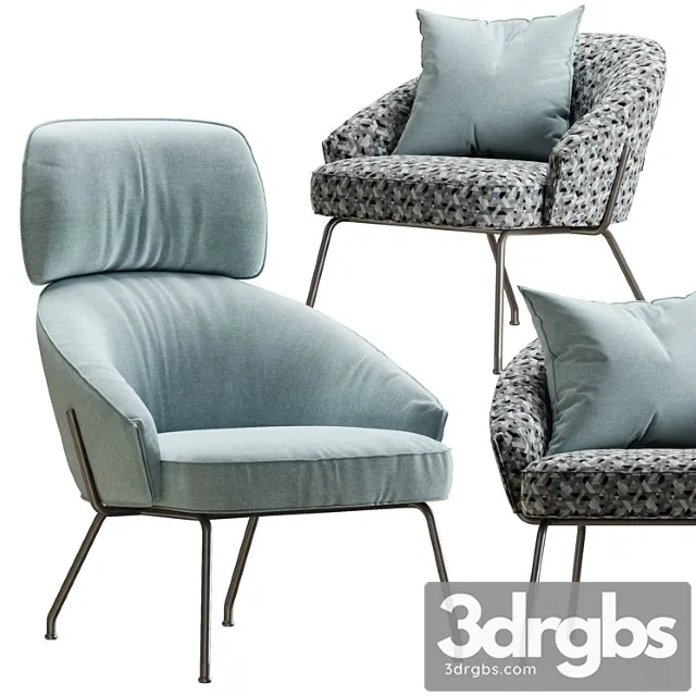 Armchair bonaldo bahia 3D Model Free