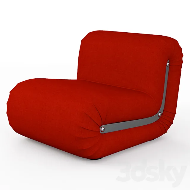 Armchair Boomerang Lounge Chair 3D Model