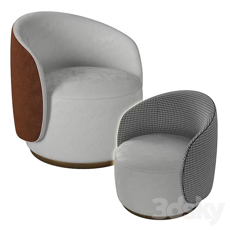 ARMCHAIR BORDEAUX 3D Model