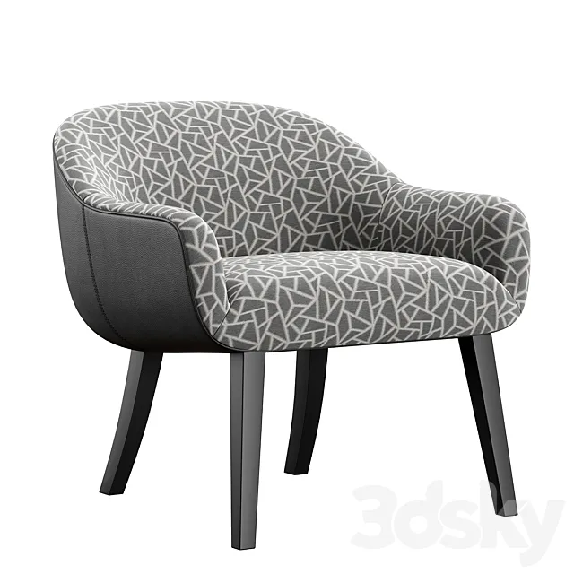 Armchair Bouton Konyshev 3D Model