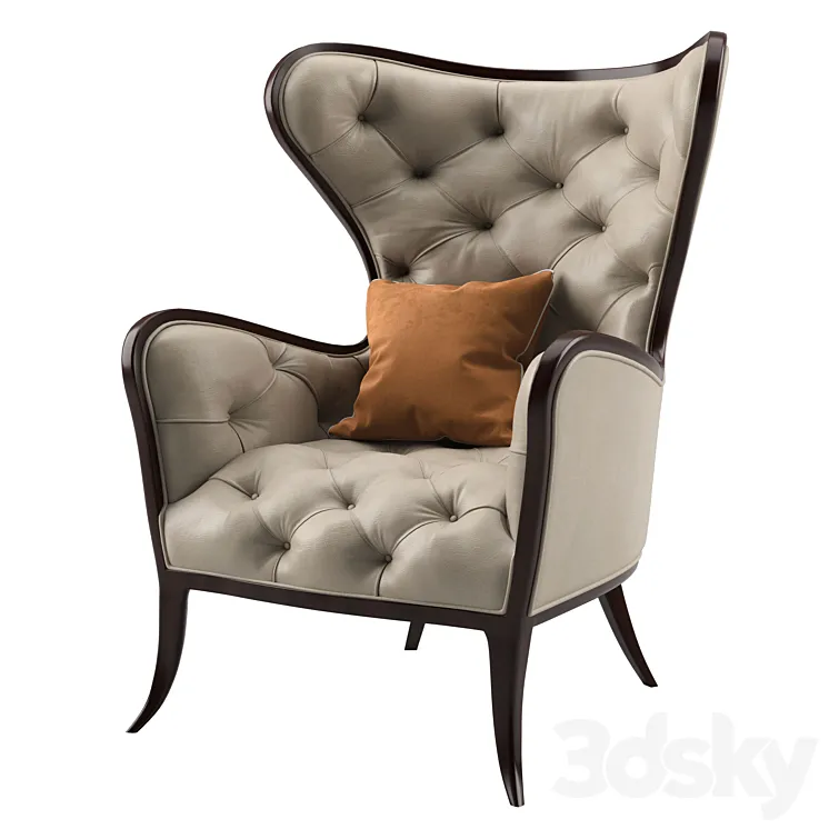 Armchair Brera 3D Model Free