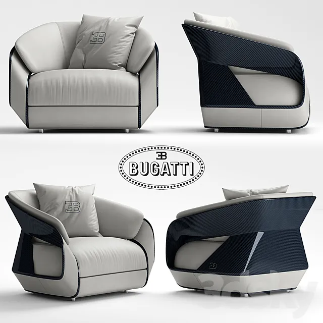 Armchair Bugatti Home Royale 3D Model