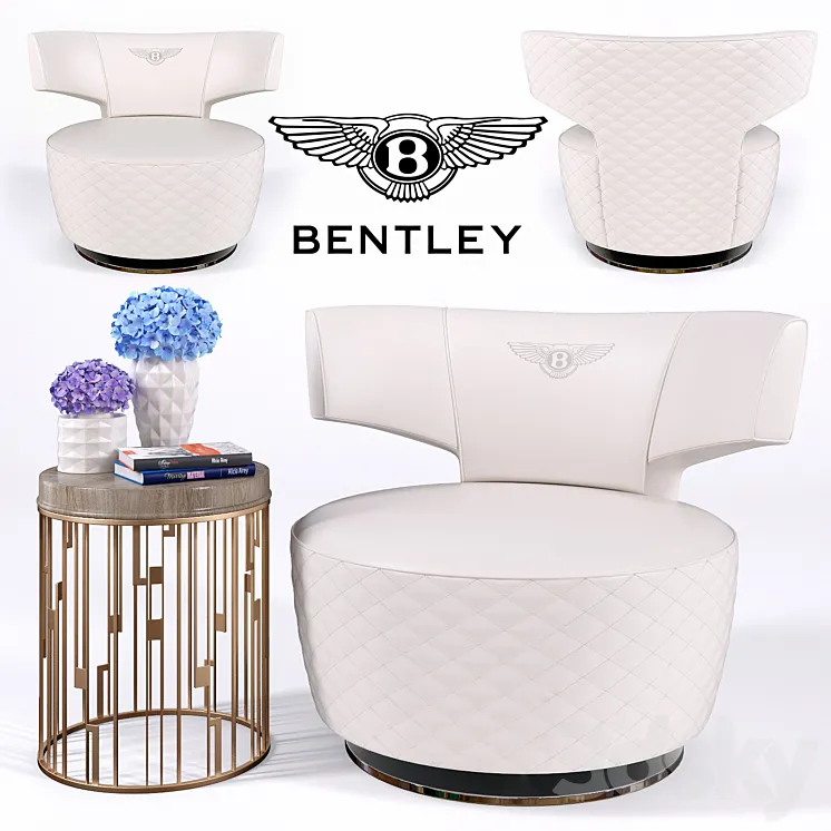 Armchair BULL ARMCHAIR (Bentley Home) 3D Model Free