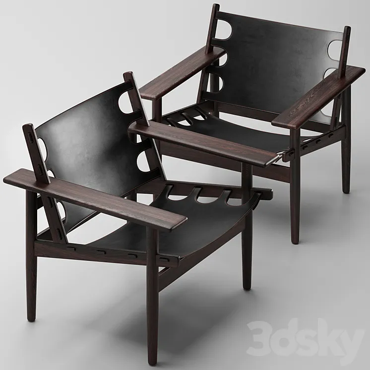 Armchair by Erling Jessen for Soren Horn 3D Model Free