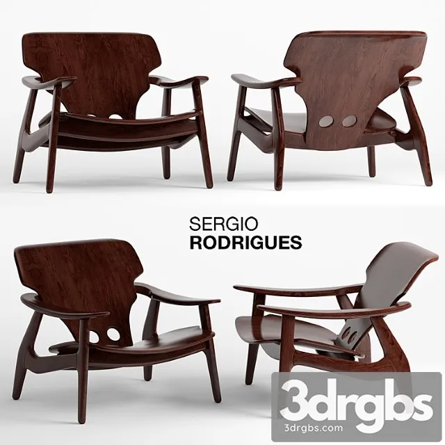 Armchair cadeira diz sergio rodrigues 3D Model Free