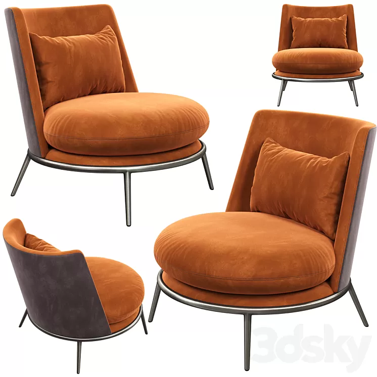 Armchair Cantori AURORA 3D Model