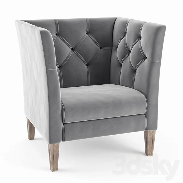 Armchair Capito "MANON" high _ ARMCHAIR Capito MANON high 3D Model