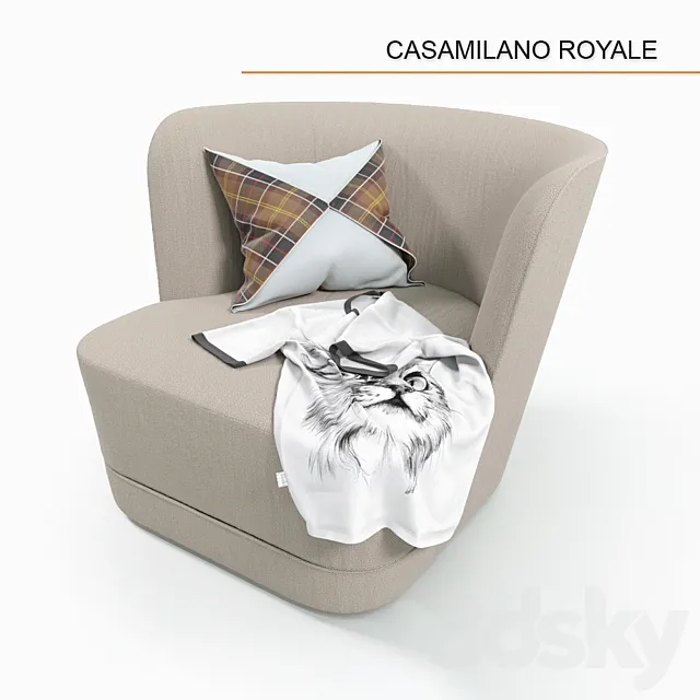 Armchair Casamilano Royale 3DModel