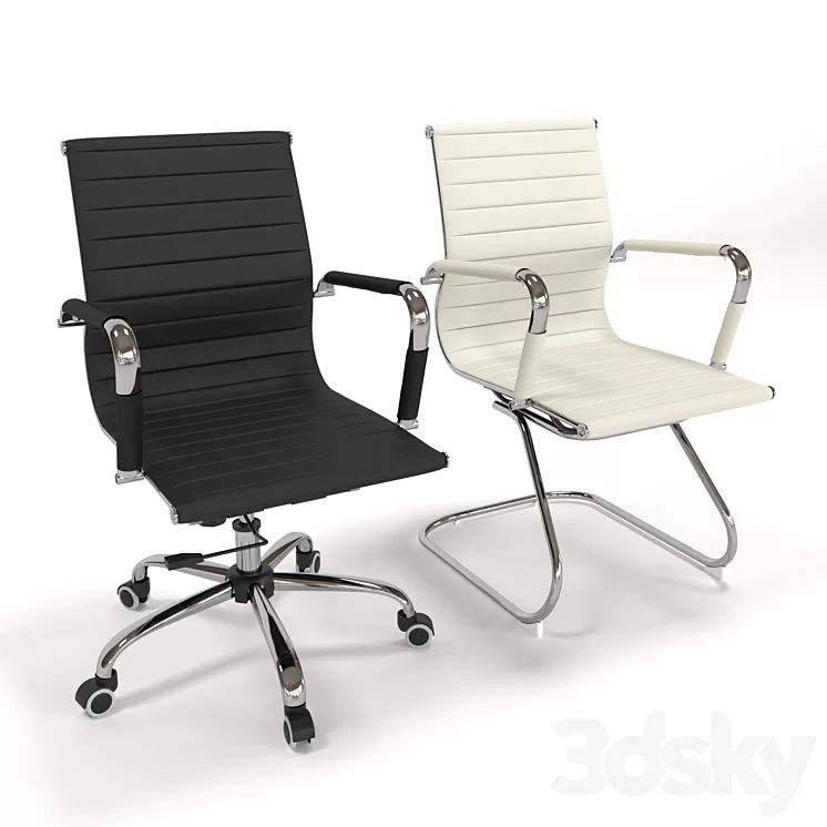 Armchair CH-883- LOW 3D Model