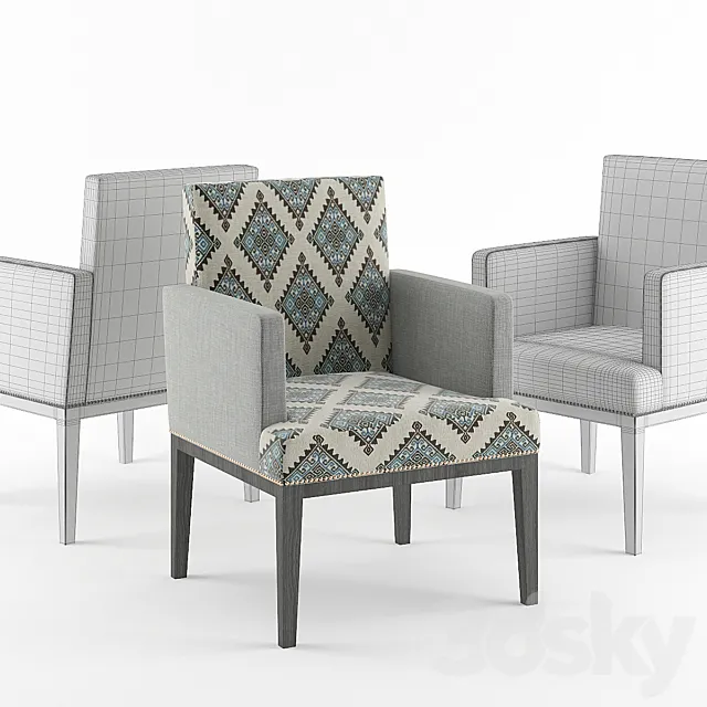 Armchair Chaika 3D Model