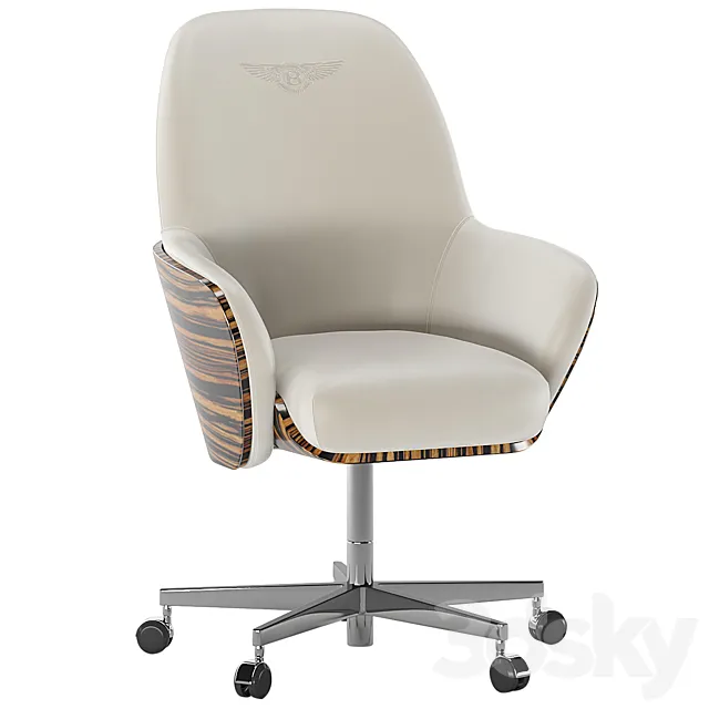 armchair chair BENTLEY HOME office chairs KINGSTON 3D Model