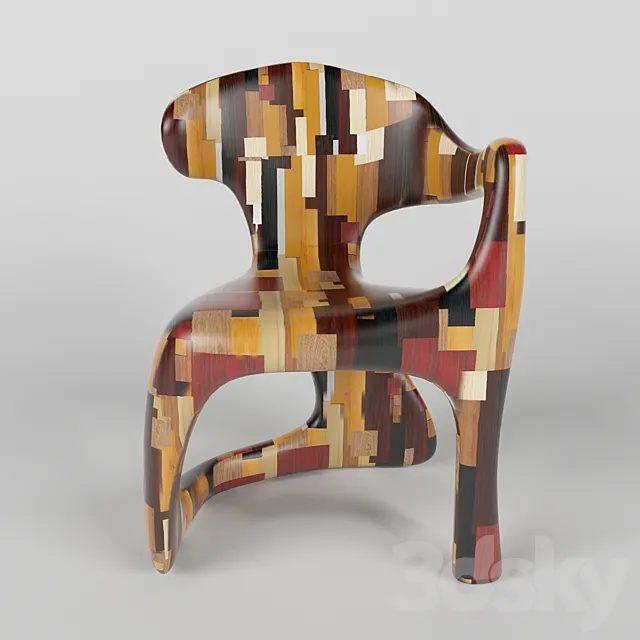 Armchair Chapiteau 3D Model