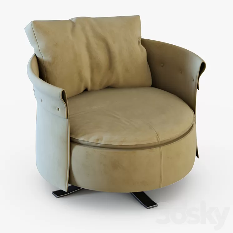 Armchair Charme-longhi 3D Model