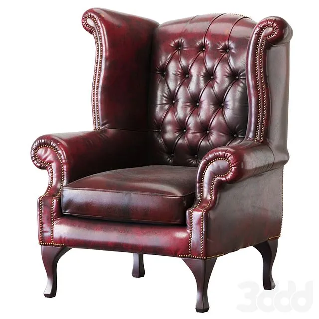 Armchair Chesterfield Queen 3D Model