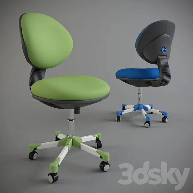 Armchair children "Bureaucrat" KD-6 3D Model