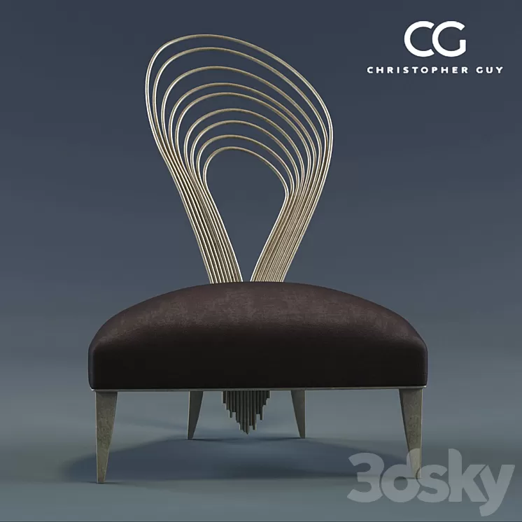 Armchair Christopher Guy Madeimoselle 3D Model