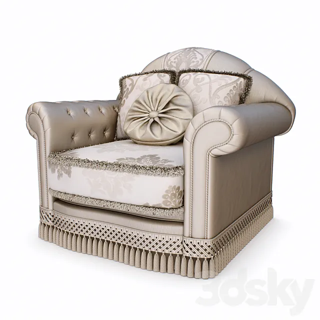 Armchair CIS-Salotti BRISTOL 3D Model