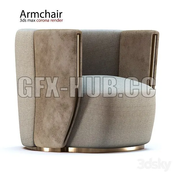 Armchair Classic 3D Model