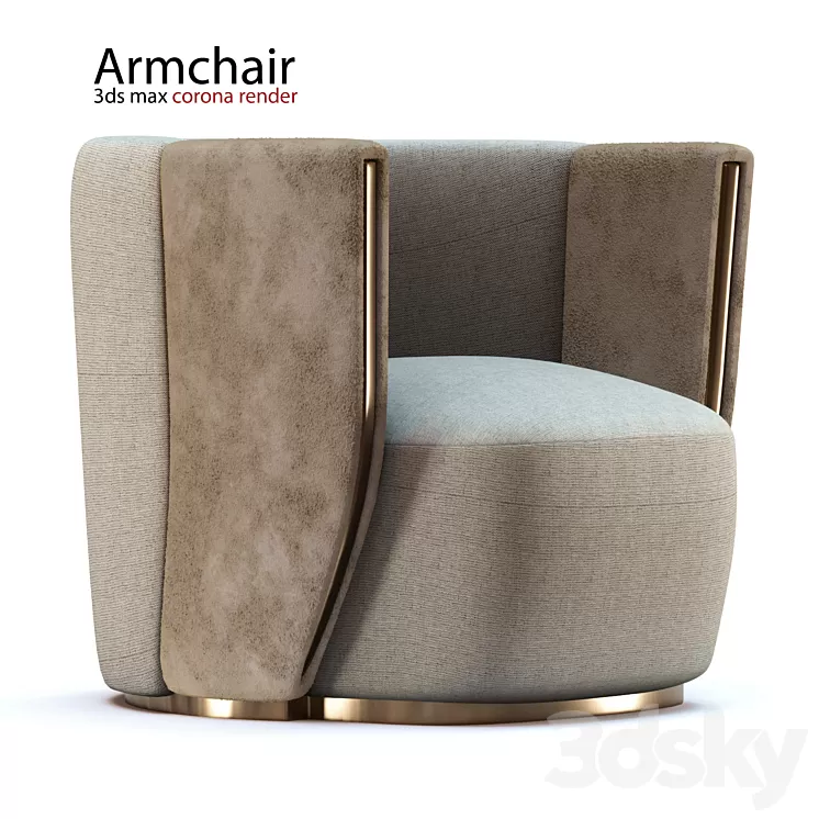 Armchair Classic 3D Model