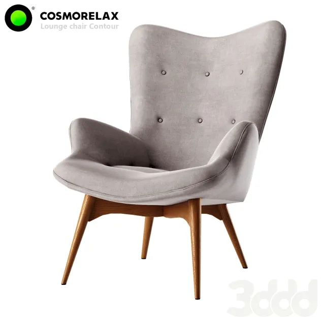 Armchair Contour - Lounge chair Contour 3D Model