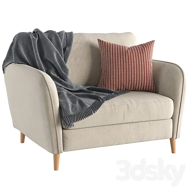 Armchair Copenhagen 3D Model