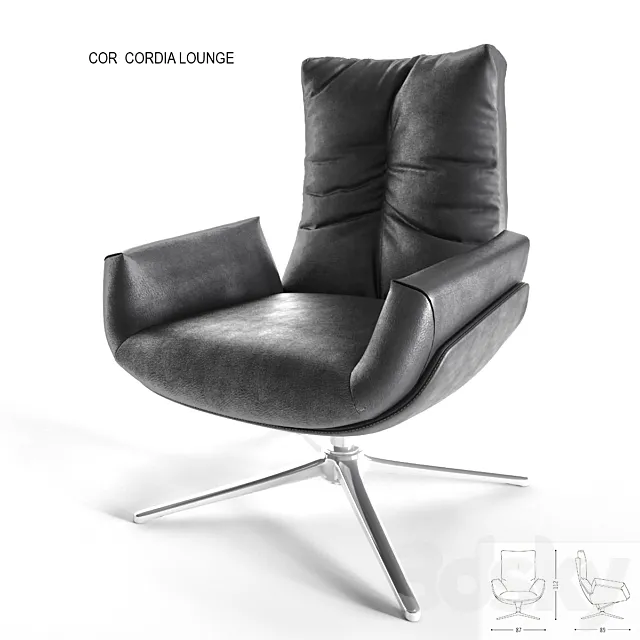 armchair COR Cordia Lounge 3D Model