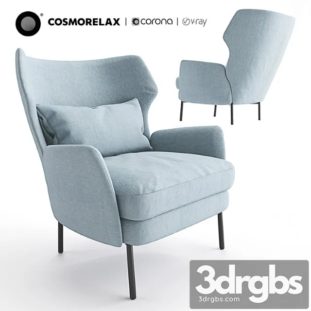 Armchair cosmorelax alex 3D Model Free