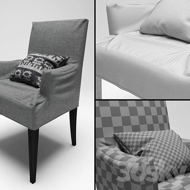 armchair cover 3D Model
