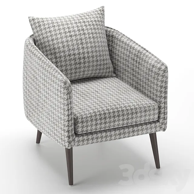 Armchair Danton Home Mount 3D Model
